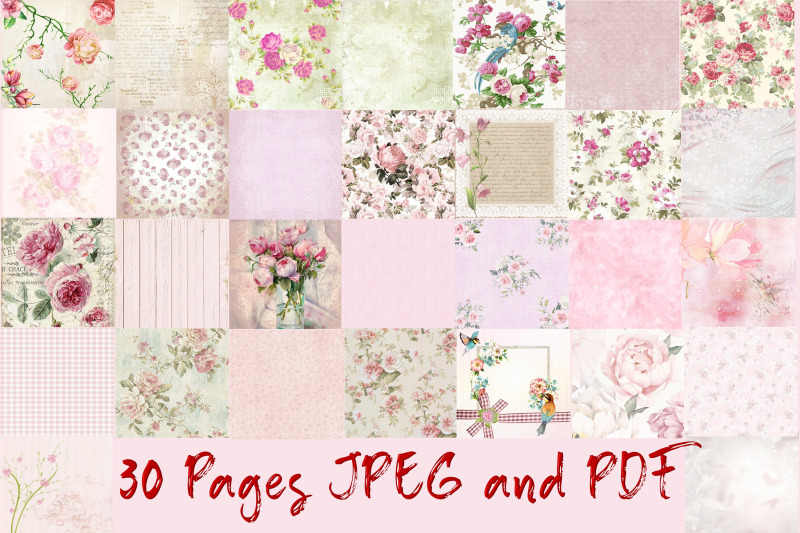 30-scrapbook-papers-pink-shabby-chic-8-x-8-jpeg-amp-pdf-commercial-us