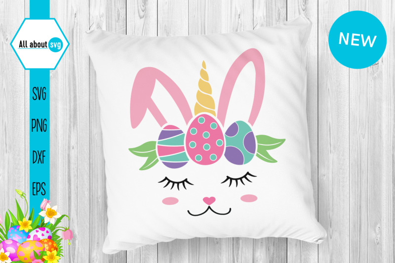 Download Easter Bunny Unicorn Svg By All About Svg | TheHungryJPEG.com