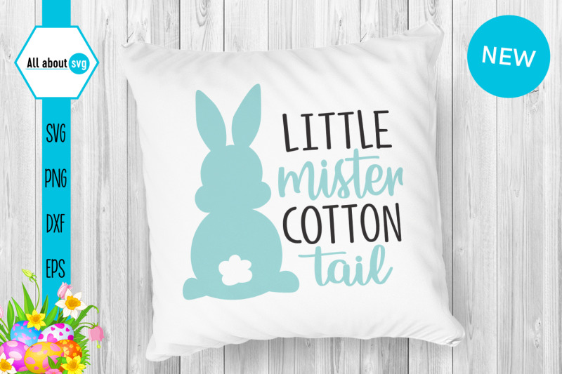 Download Little Mister Cotton Tail, Easter Bunny Boy Svg By All ...