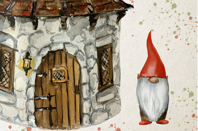 watercolor-gnome-clip-art-set