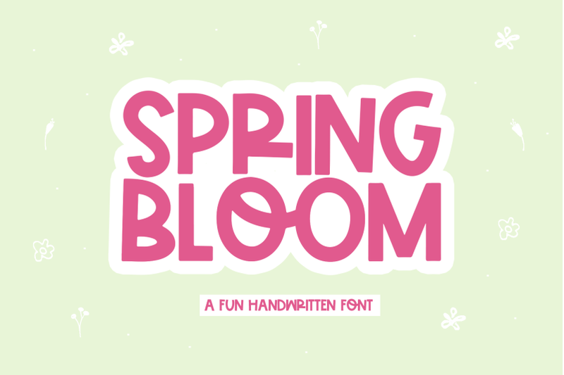 spring-bloom-fun-handwritten-font