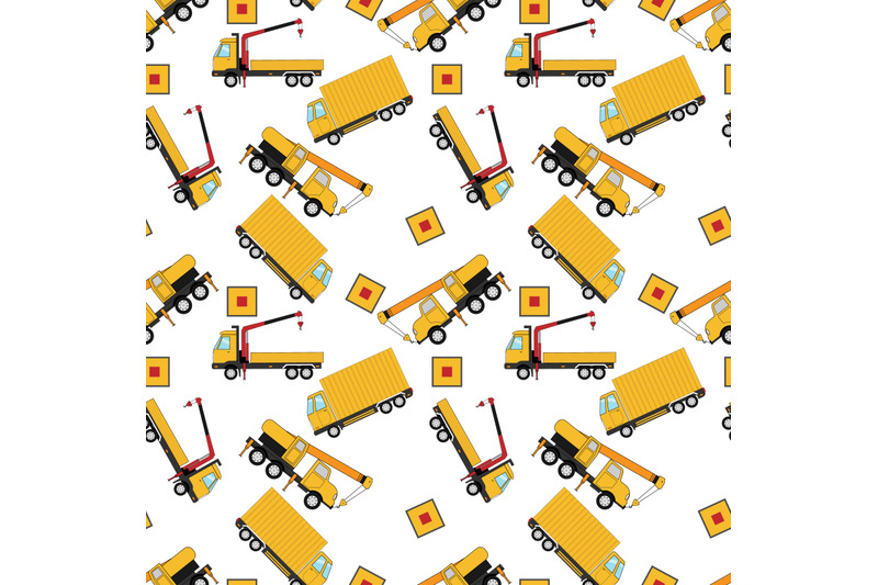 crane-truck-seamless-pattern