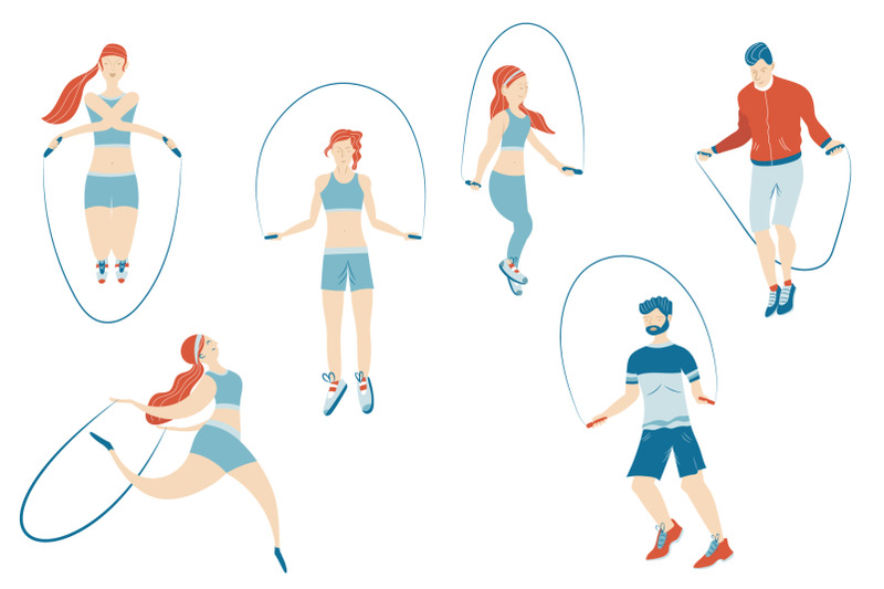 sport-activity-series-vector-illustrations