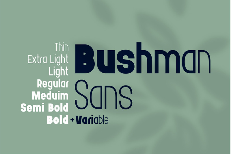 bushman-font-set