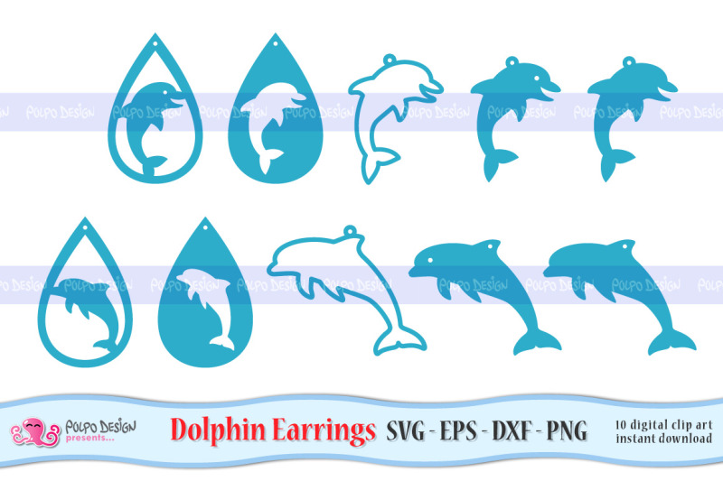 dolphin-earrings-svg-eps-dxf-and-png