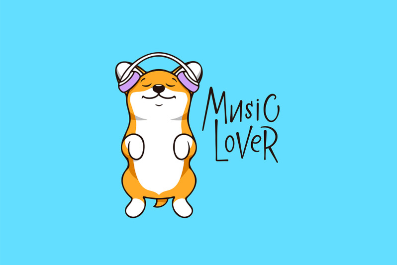 funny-dog-corgi-love-music