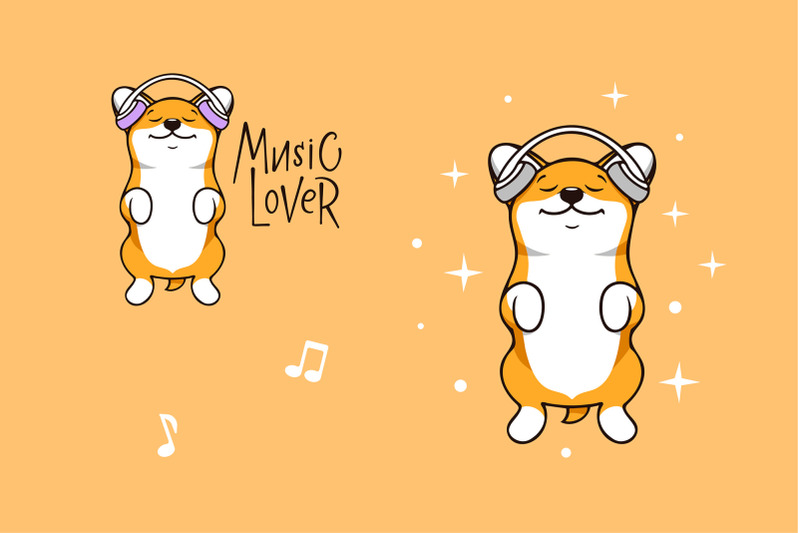 funny-dog-corgi-love-music