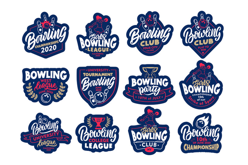set-of-logo-bowling