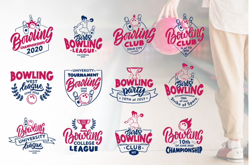set-of-logo-bowling