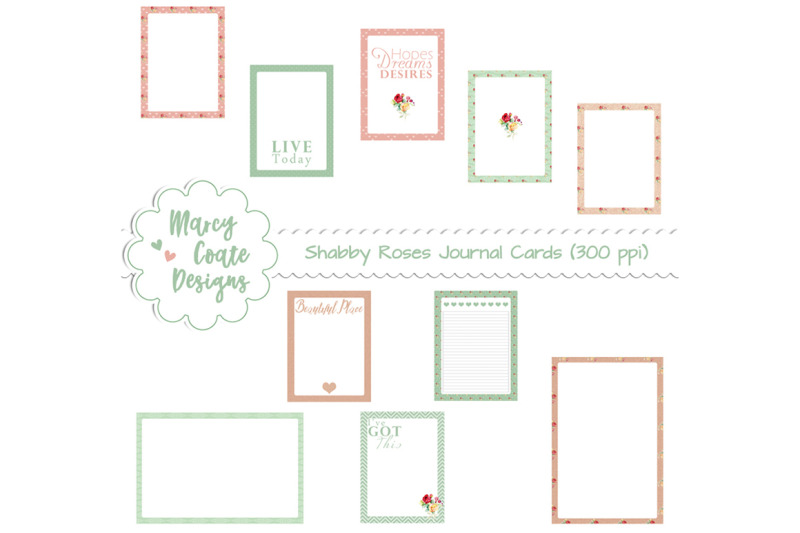 shabby-rose-journal-cards-set