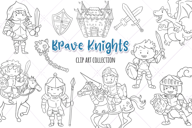 brave-knights-digital-stamps