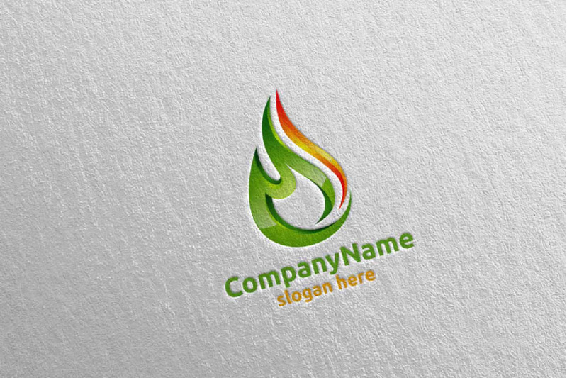 3d-fire-flame-element-logo-design-3