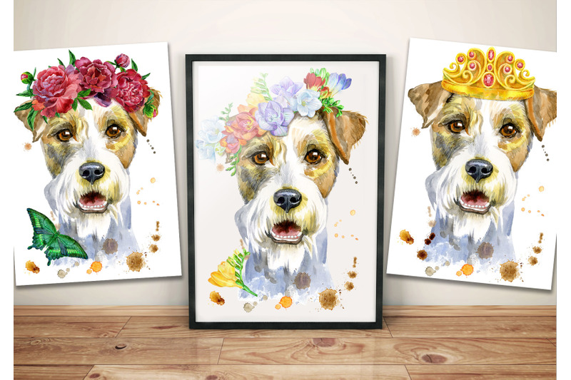 watercolor-friendly-airedale-terrier