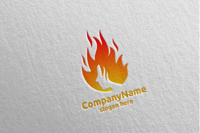 fire-and-flame-woman-face-logo-design-19