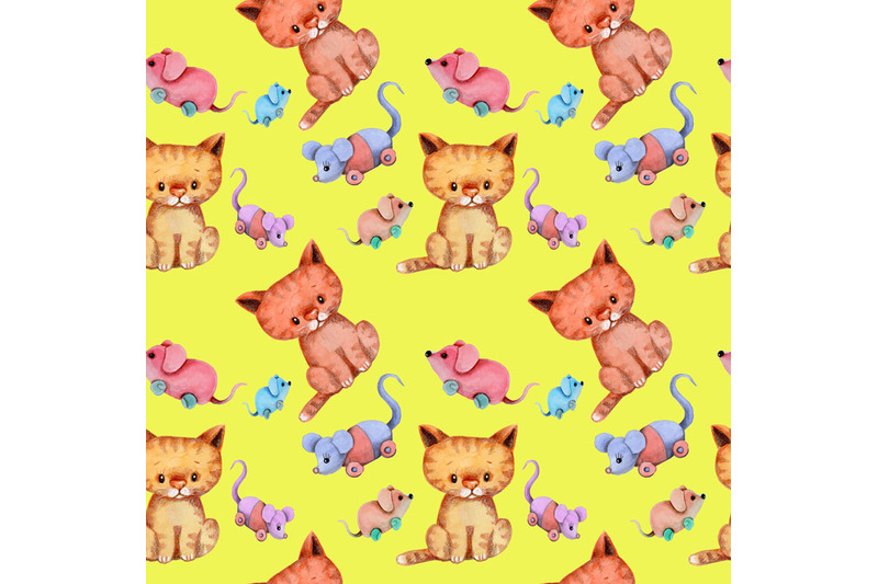 cats-and-mice-seamless-pattern