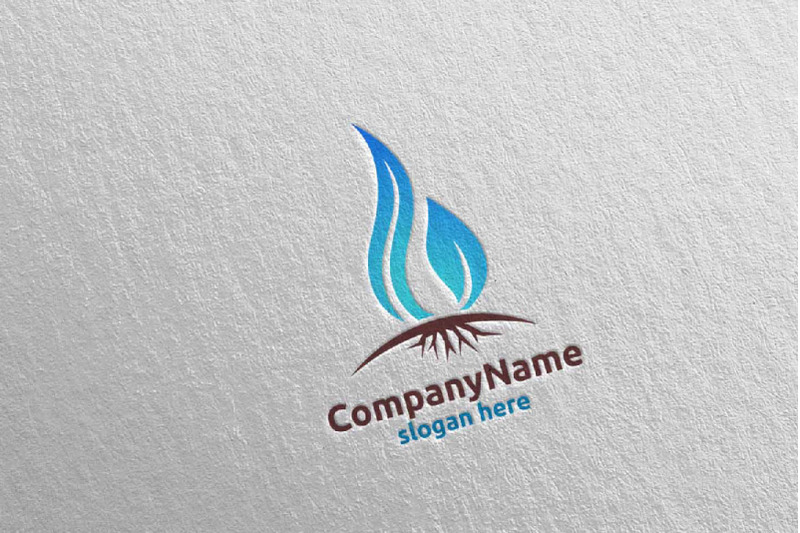 water-drop-and-cleaning-logo-design