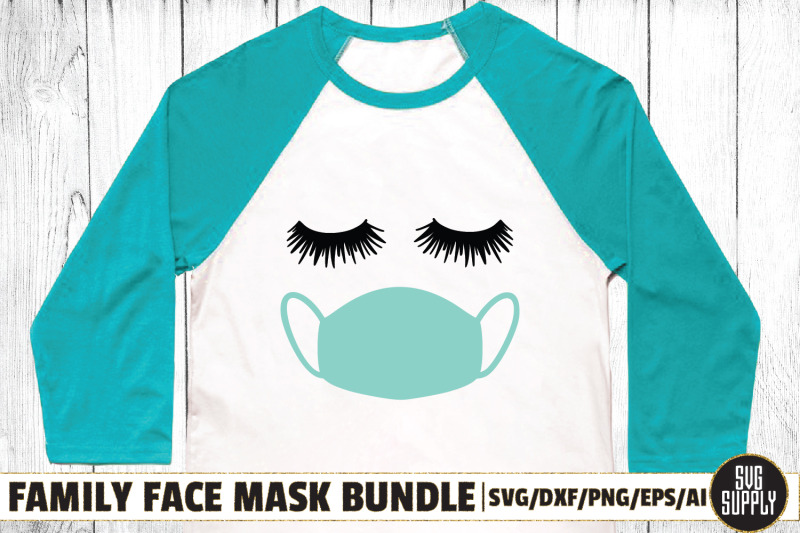 family-face-mask-bundle-svg-cut-file