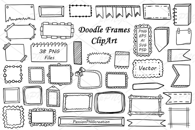 doodle-frames-and-banners-clipart