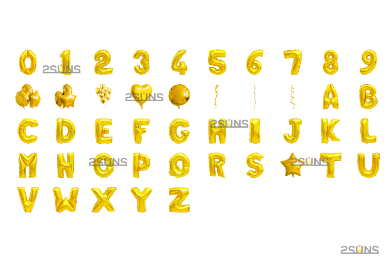 45-foil-number-balloons-alphabet-photoshop-overlays-gold-digital-ba