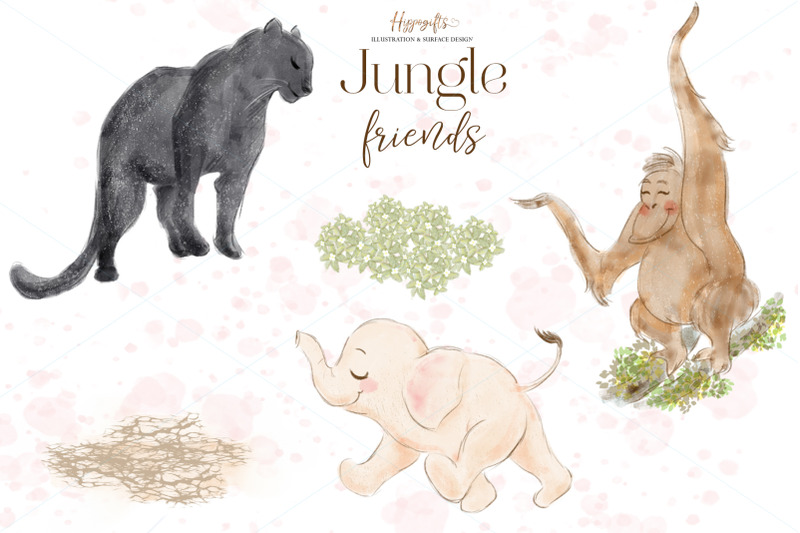 jungle-animals-clip-arts