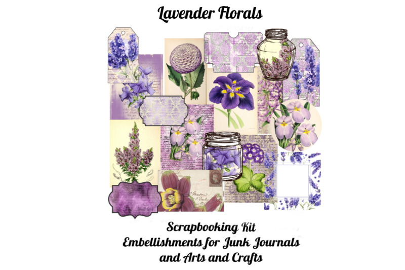 lavender-florals-printable-scrapbook-kit