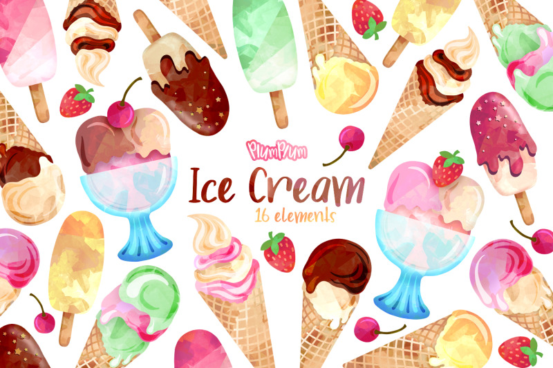 ice-cream-watercolor-cliparts