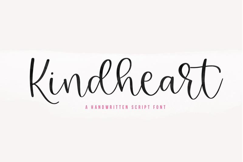 kindheart-handwritten-script-font