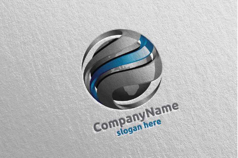 global-modern-technology-logo-design-1