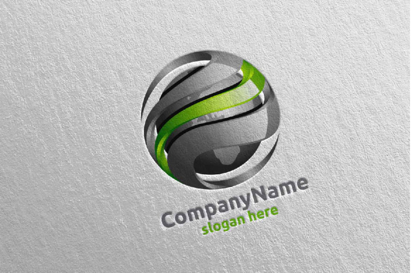 global-modern-technology-logo-design-1