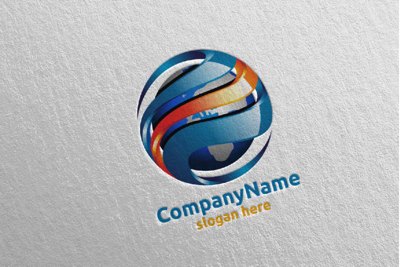 global-modern-technology-logo-design-1