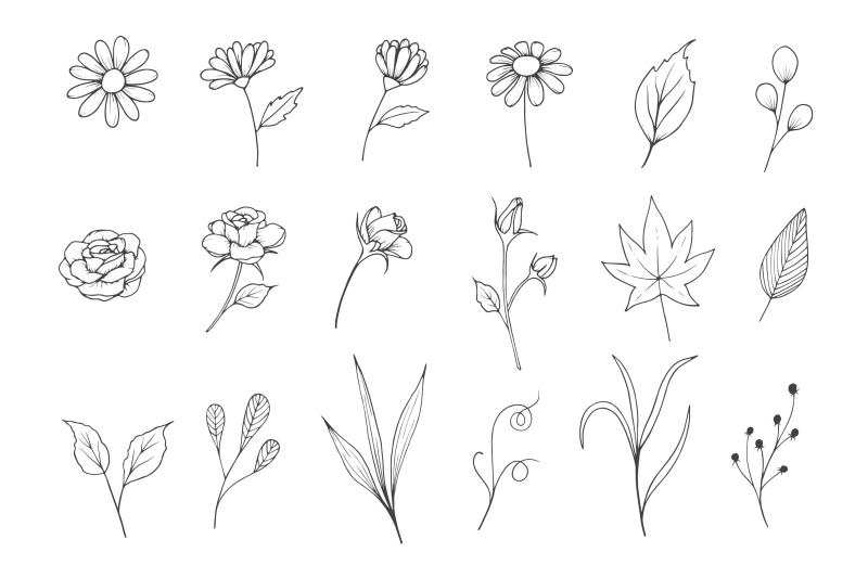 flowers-sketch-collection-with-line-art-style