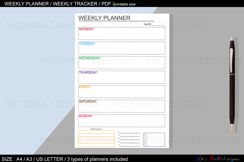 weekly-planner-printable-undated-weekly-planner