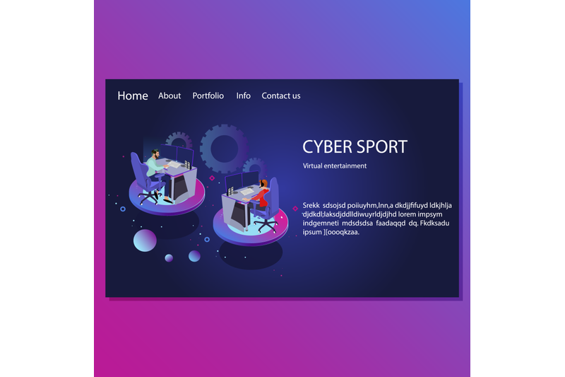 cyber-sport-landing-page-virtual-entertainment-illustration