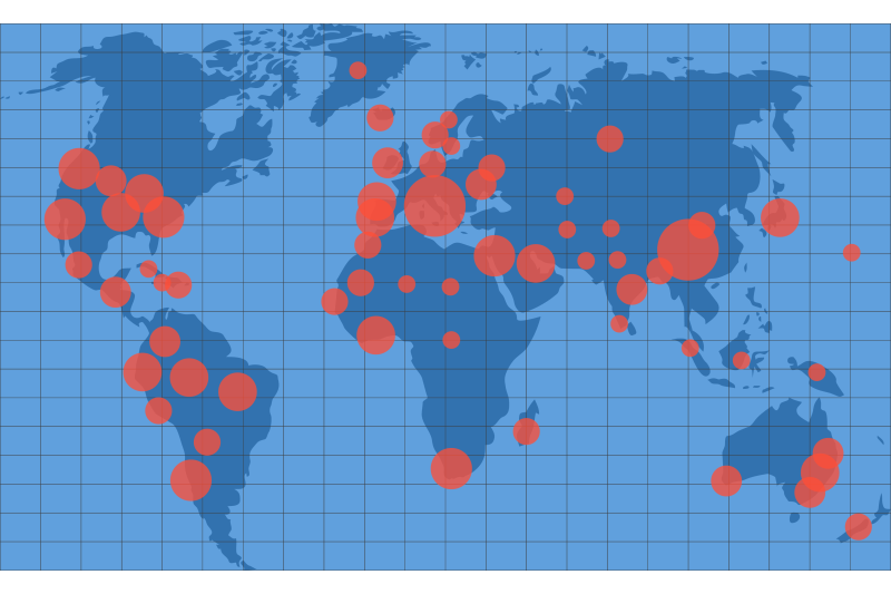 pandemic-development-map-with-red-dots-coronavirus