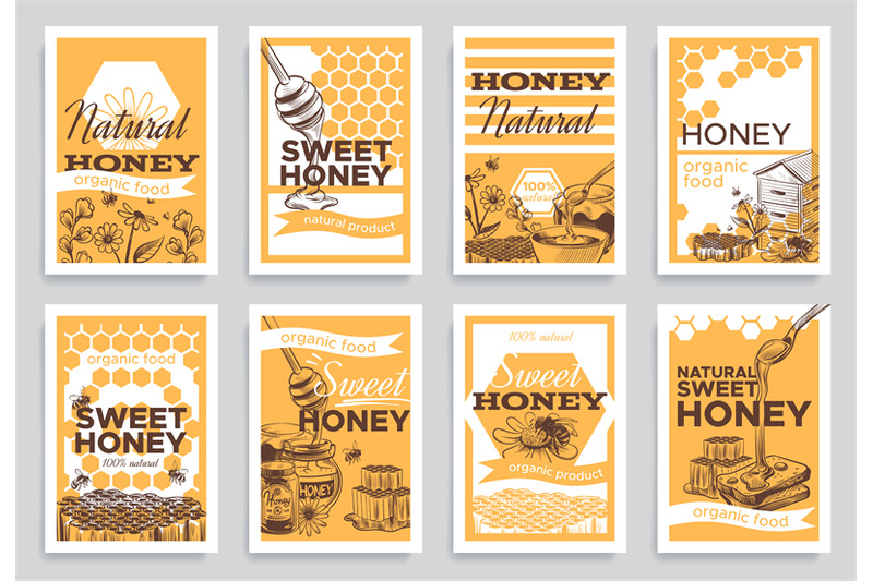 honey-flyers-natural-organic-food-beeswax-honeycomb-and-bees-beehive