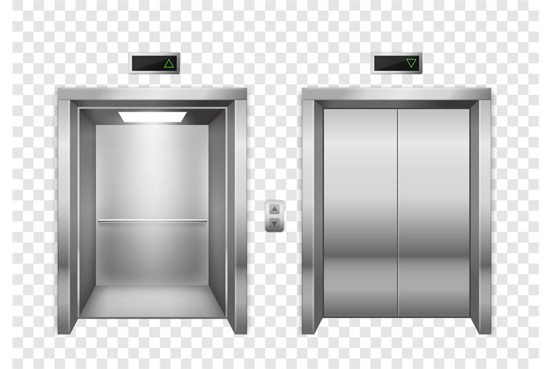 elevator-open-and-closed-chrome-metal-elevator-doors-modern-passenge