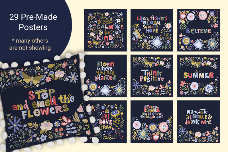 think-positive-floral-bundle