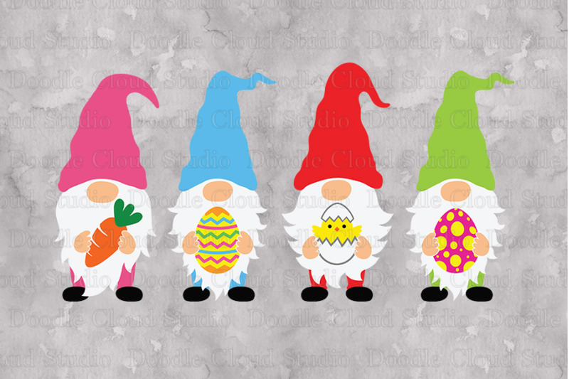 Download Easter Gnomes SVG Cut Files, Gnome Easter Clipart By ...