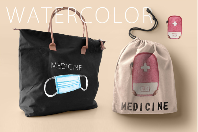 watercolor-medicine