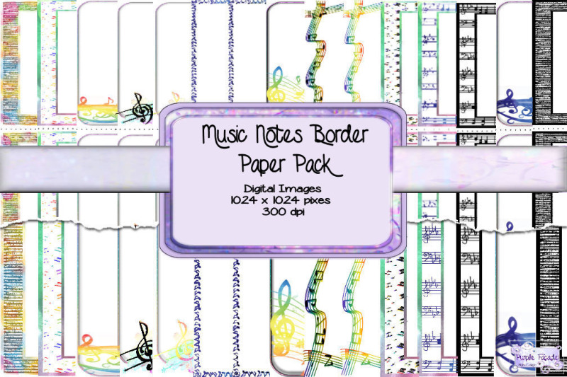 music-notes-border-paper-pack