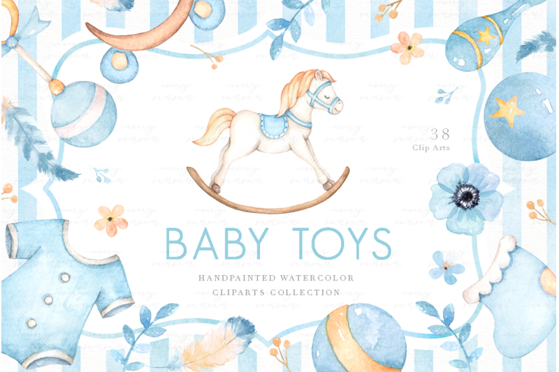 baby-toys-watercolor-clip-arts