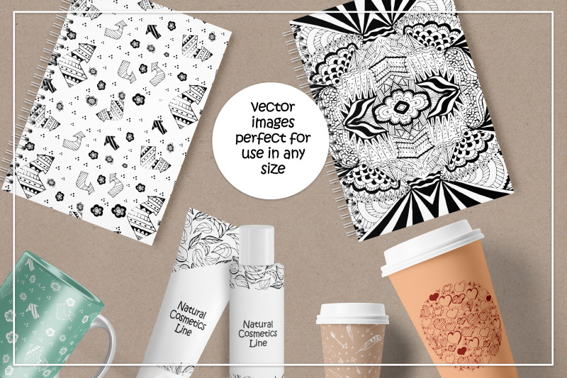 doodle-patterns-vector-collection