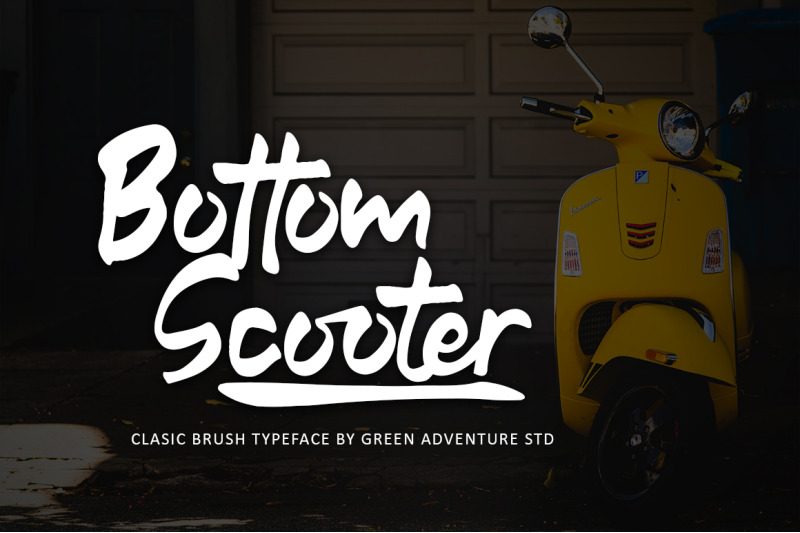 bottom-scooter-clasic-brush-typeface