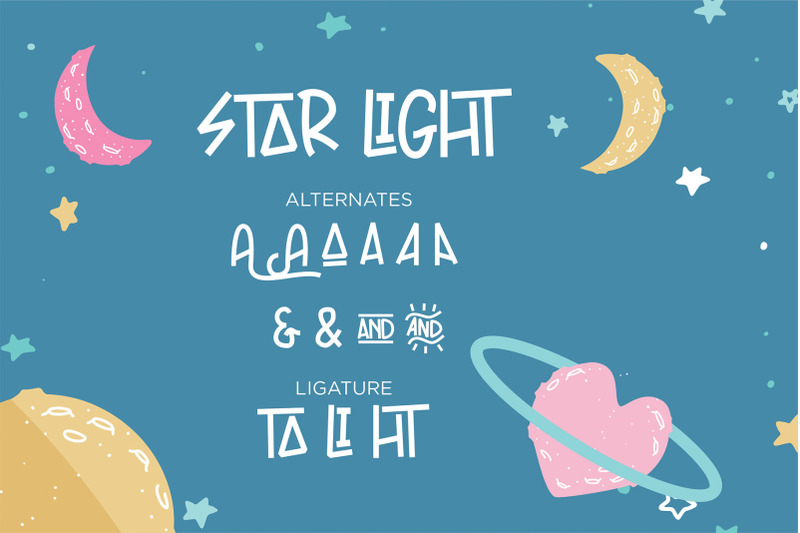 star-light-handwritten-font