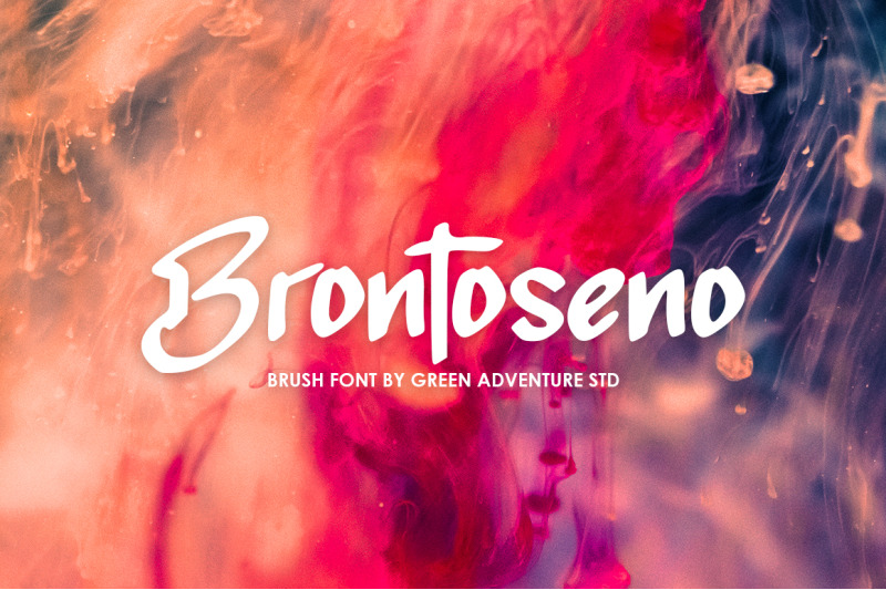 brontoseno-a-brush-font