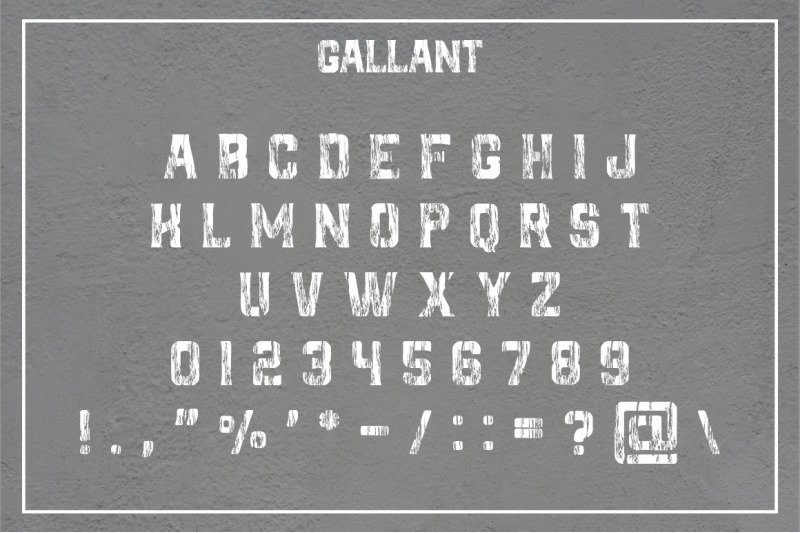 gallant-a-textured-display-font