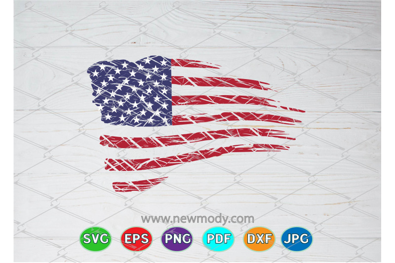 Download Distressed American Flag SVG - Grunge US Flag Svg By ...