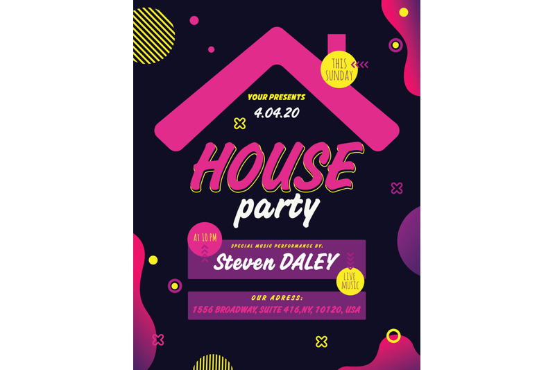 house-party-flyer-poster