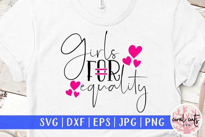 girls-for-equality-women-empowerment-svg-eps-dxf-png