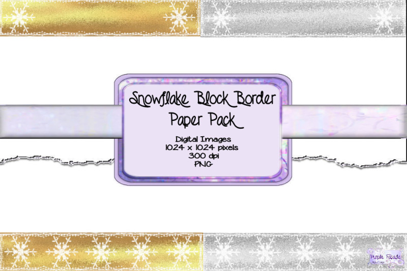 snowflake-title-block-border-paper-pack